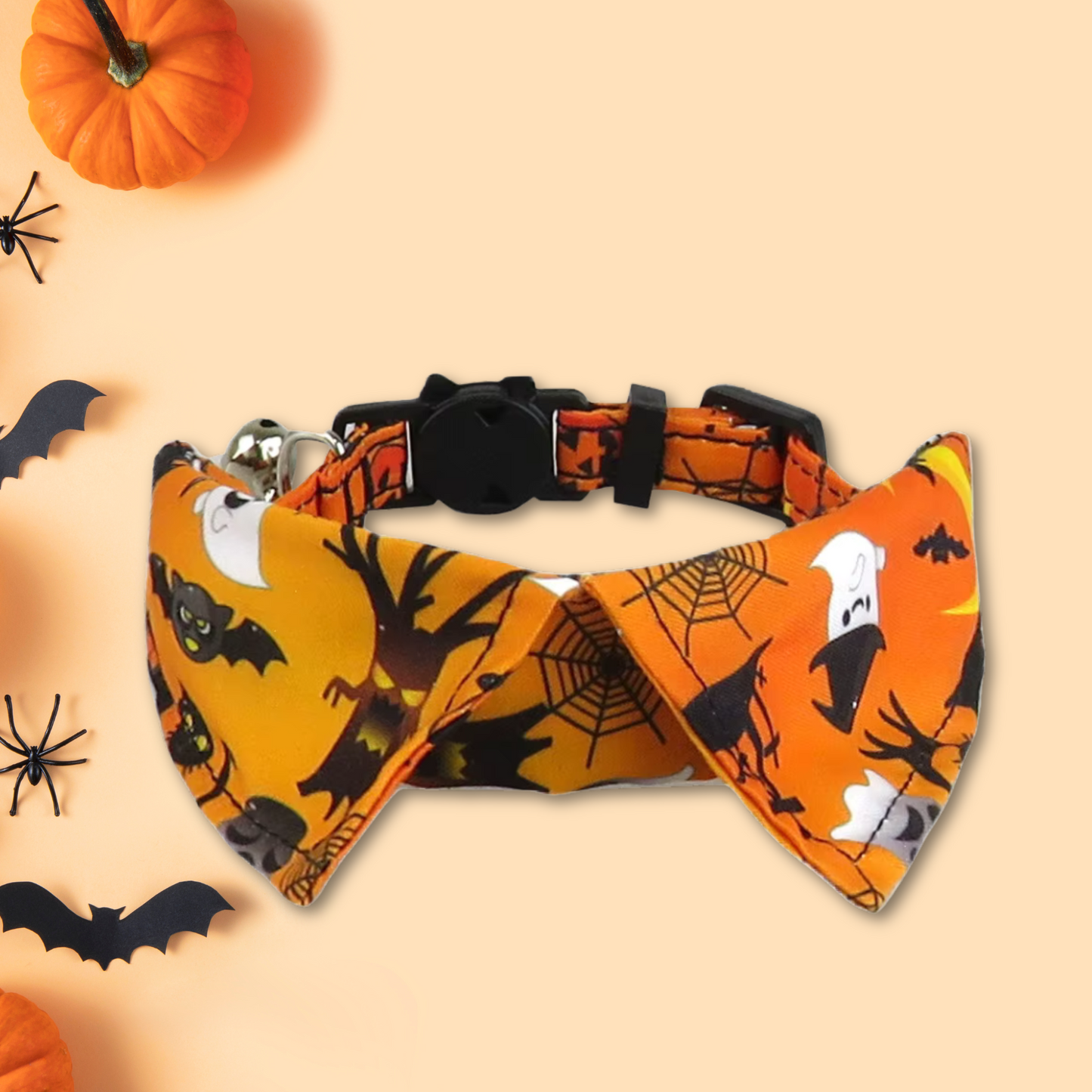 Halloween Cat Collar with Shirt Collar Design — Breakaway & Adjustable