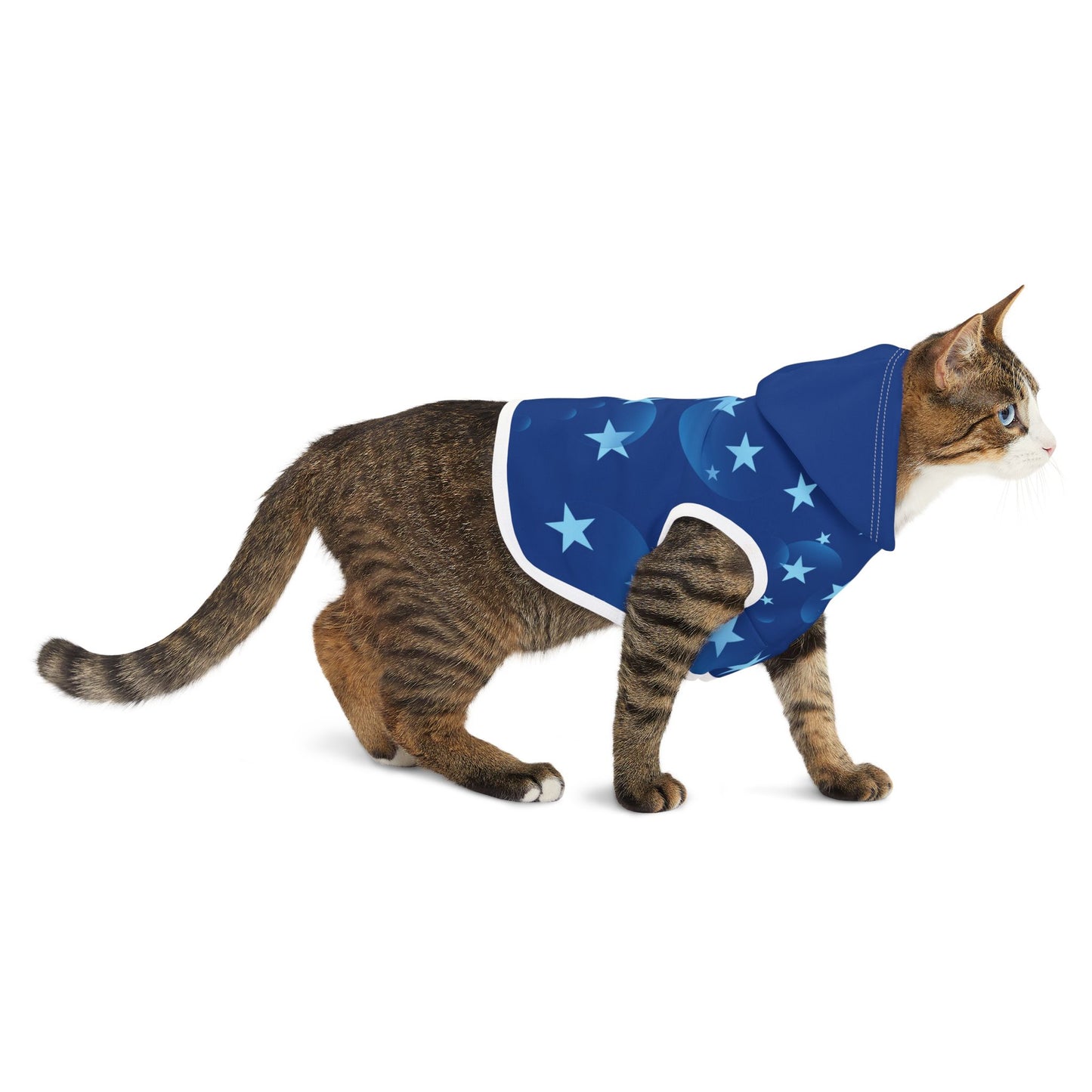 Cosmic Companions – Starry Matching Blue Bubbles Clothing Set for Pet Parents & Cats