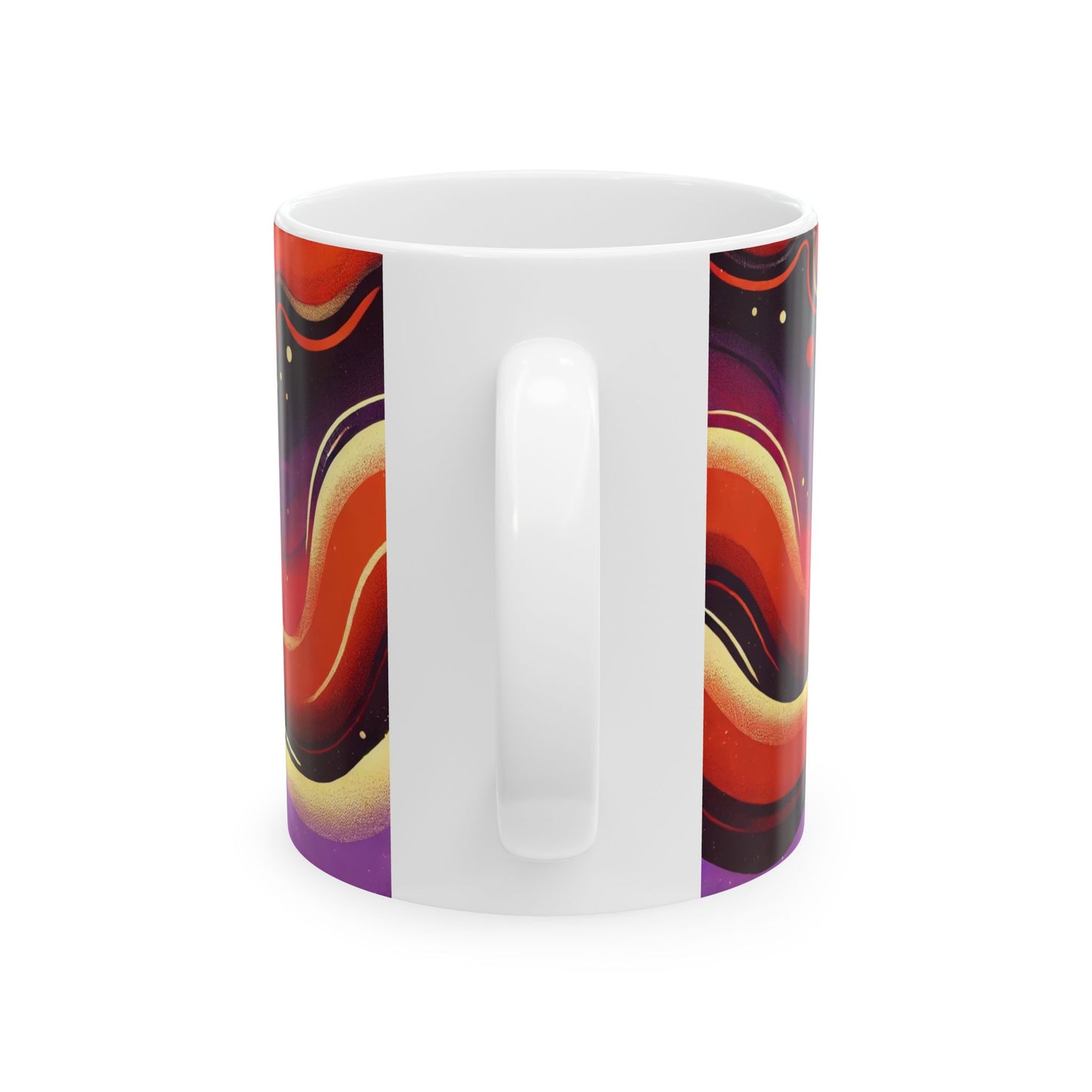 Ceramic Mug, Celestial Venus Coffee Cup, Galaxy Decor, Astronomy Gift, Colorful Tea Mug, Fun Love Cup, Cheerful Cosmic Mug