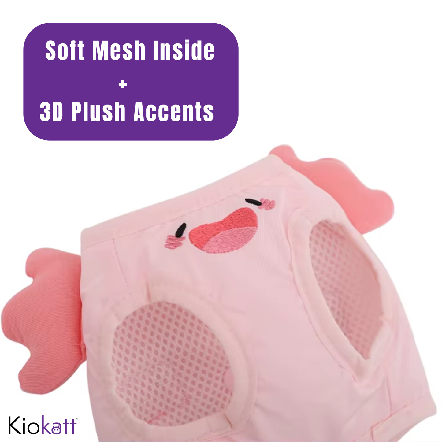Pink Axolotl Cat Harness + Leash Set