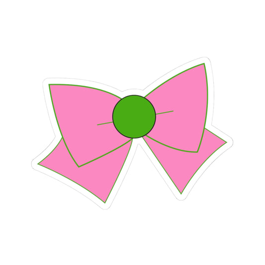Magical Jupiter Bow Stickers – Cute Kawaii Pink & Green Decals for Laptop, Planner, Scrapbook, Anime Fan Gift