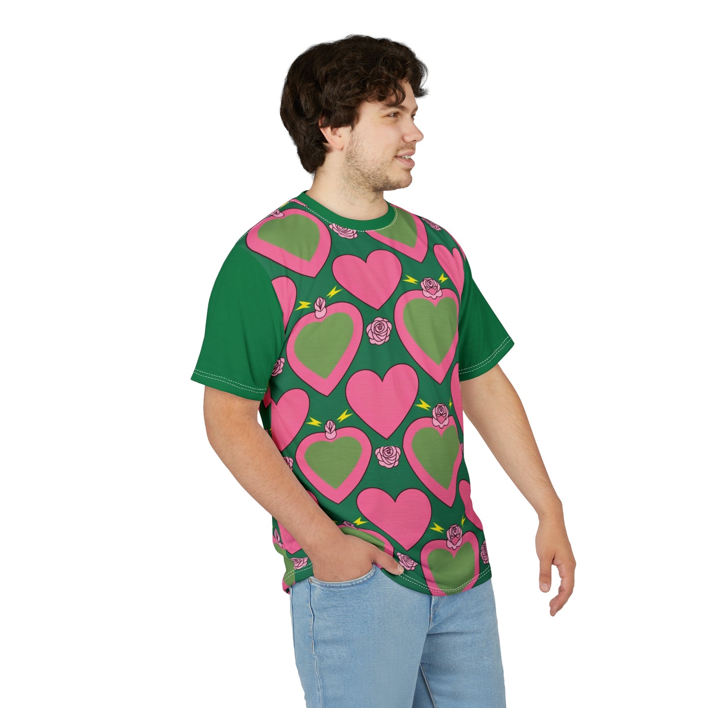 Celestial Heart Thunder Oversized Tee – Anime-Inspired Style
