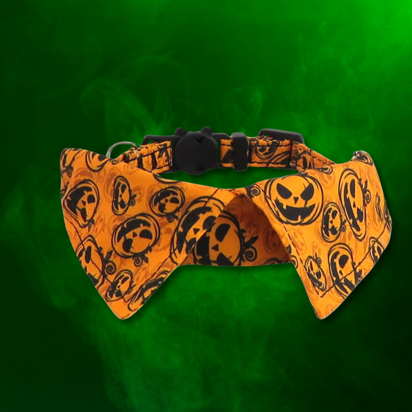 Halloween Cat Collar with Shirt Collar Design — Breakaway & Adjustable