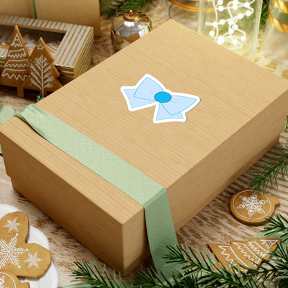 Magical Mercury Bow Stickers – Cool Blue & White Anime Decals for Planners, Laptops
