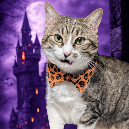 Halloween Cat Collar with Shirt Collar Design — Breakaway & Adjustable