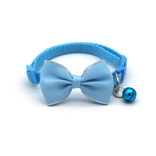 Magical Guardian Cat Bow Collar – Adjustable Fashion Collar with Bell, Cute Anime-Inspired Design (Non-Breakaway)