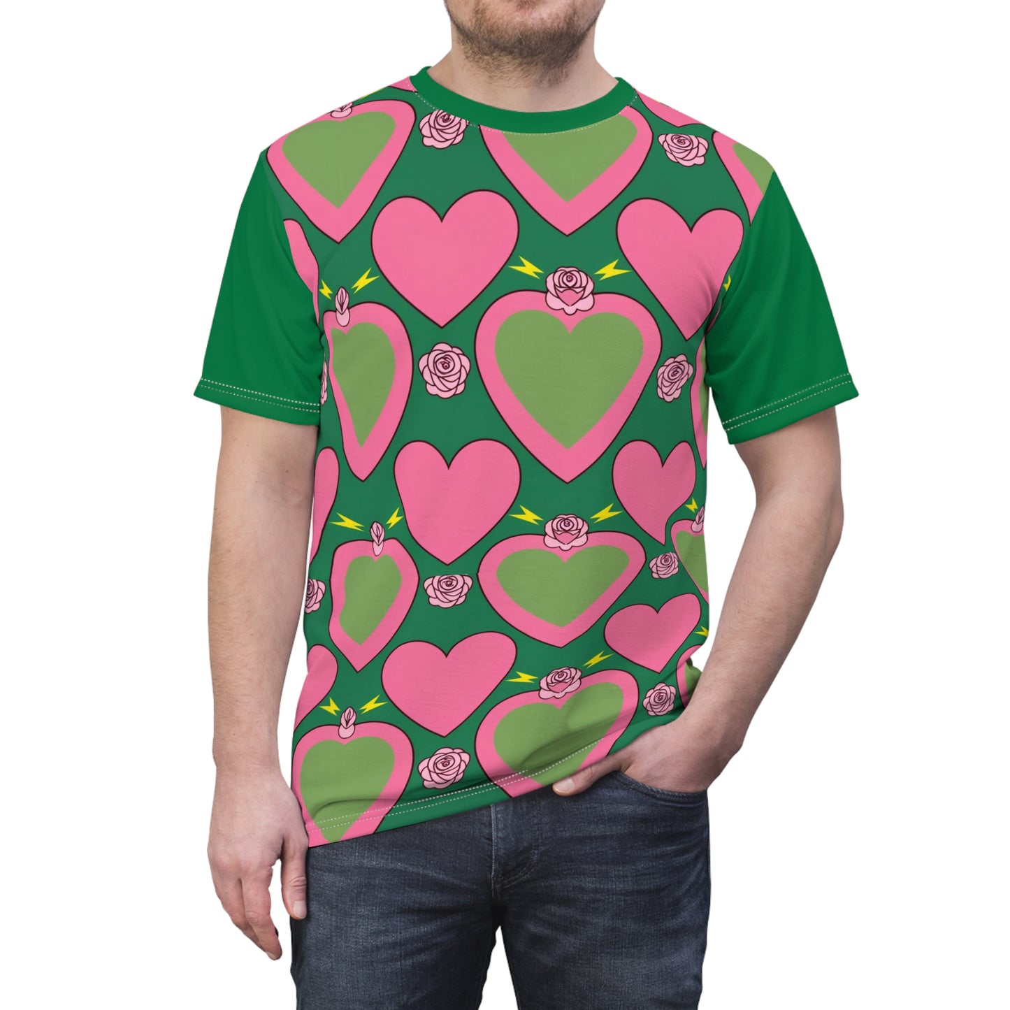 Celestial Heart Thunder Oversized Tee – Anime-Inspired Style