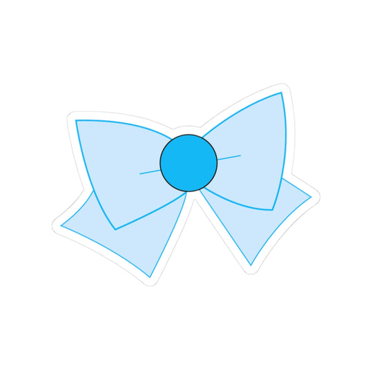 Magical Mercury Bow Stickers – Cool Blue & White Anime Decals for Planners, Laptops