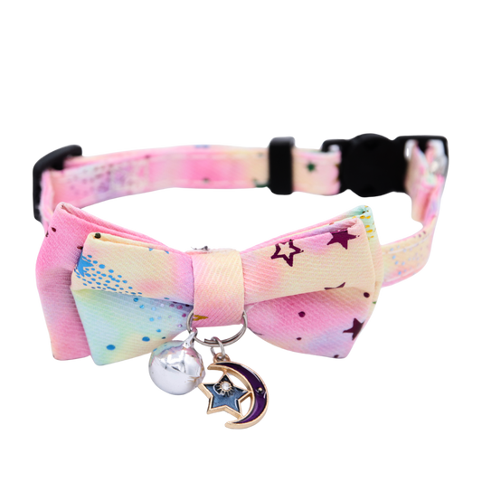 Peach Galaxy Cat Collar