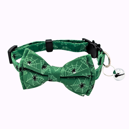 Halloween Cotton Bowtie Cat Collar with Bell (4 Styles)