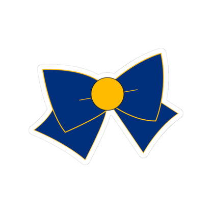 Magical Venus Bow Stickers – Bright Orange & Blue Kawaii Decals for Anime Fans