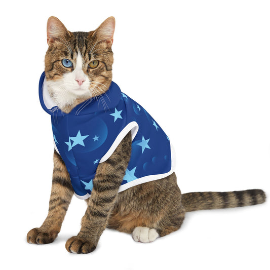 Water Goddess Cat Hoodie,  Cute Water Celestial Anime Inspired Pet Outfit