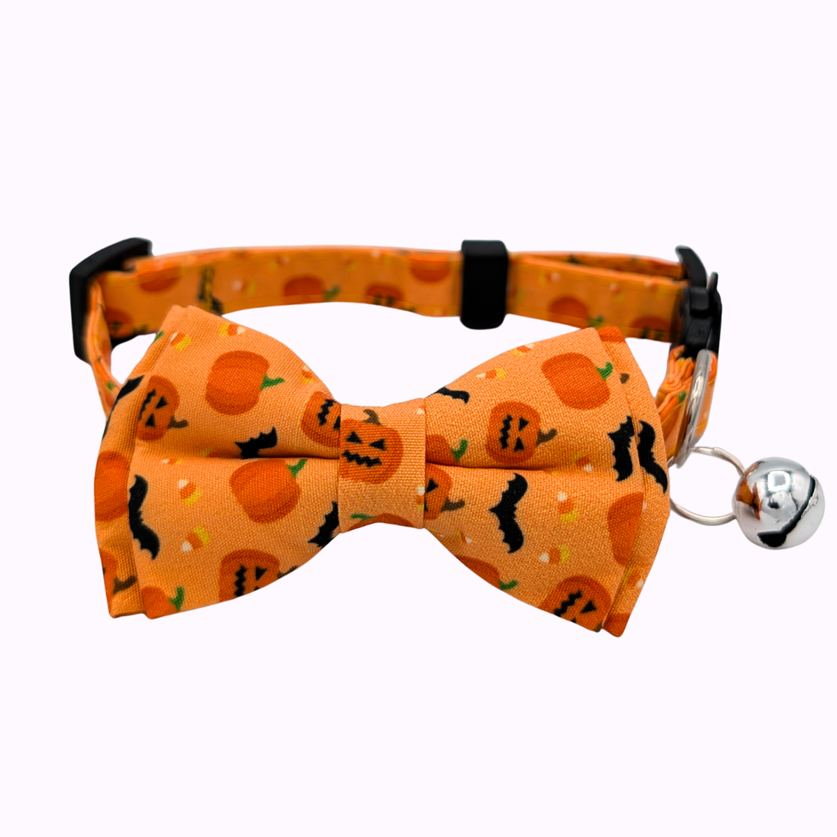 Halloween Cotton Bowtie Cat Collar with Bell (4 Styles)