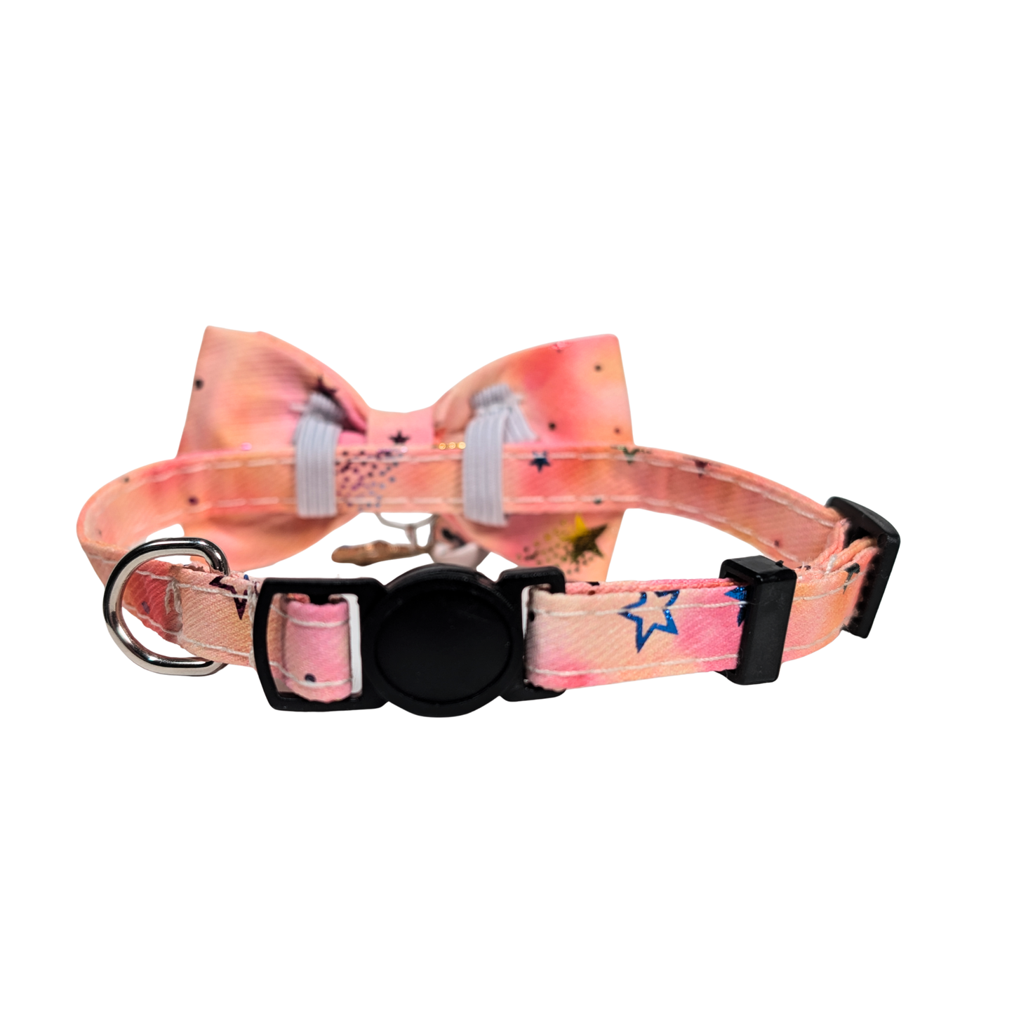 Peach Galaxy Cat Collar