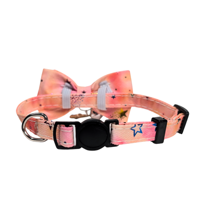 Peach Galaxy Cat Collar