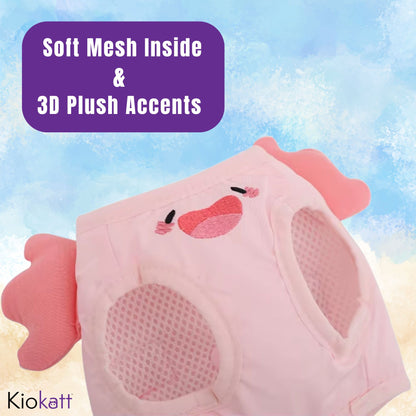 Pink Axolotl Cat Harness + Leash Set