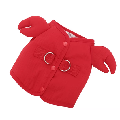 Red Crab Cat Harness + Leash Set