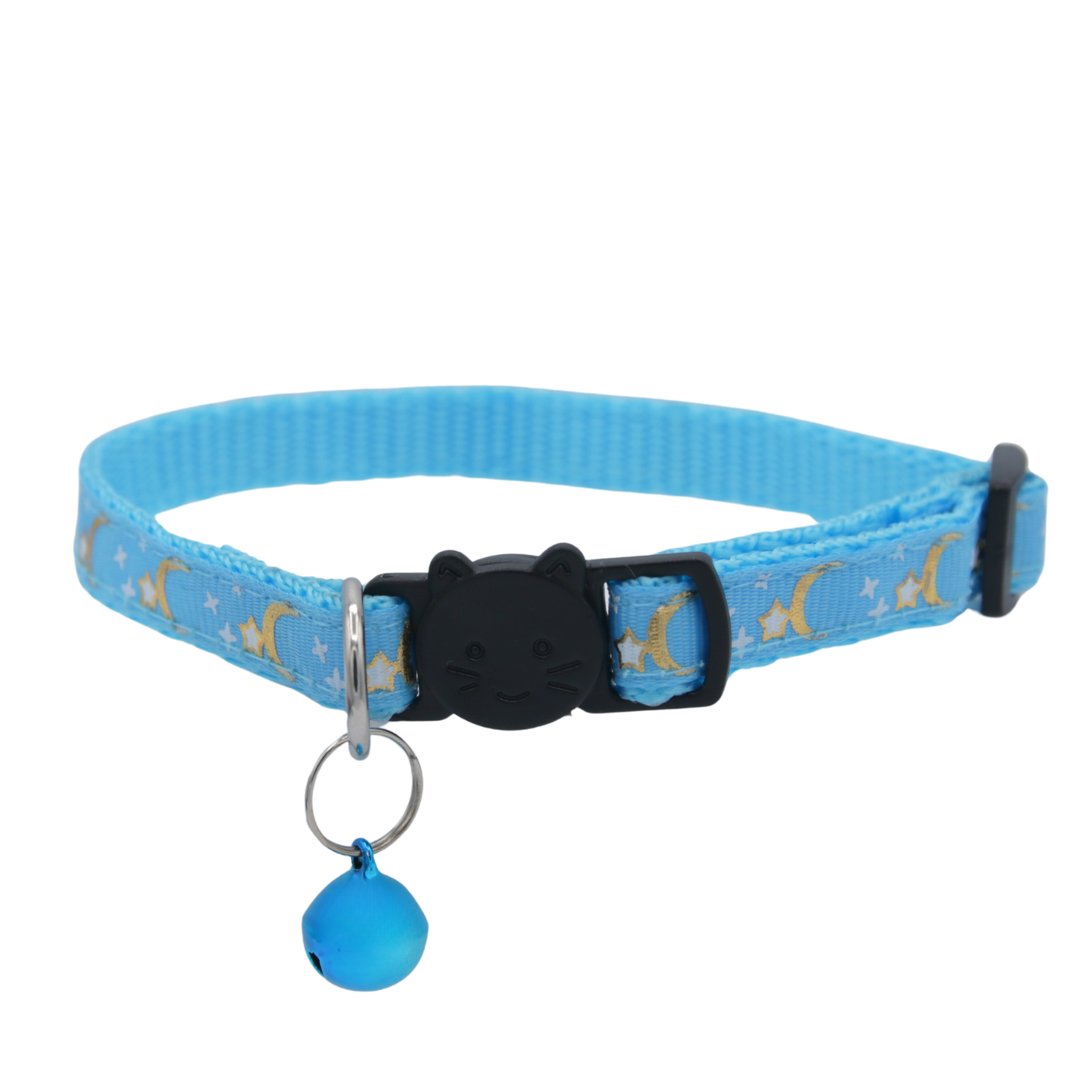 Blue Breeze – Soft Blue Celestial Nylon Cat Collar