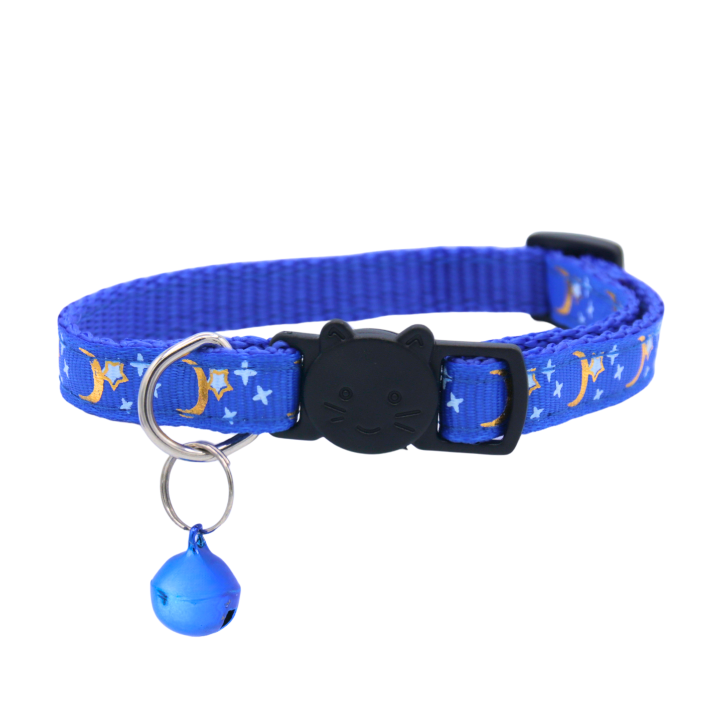 Cosmic Twilight – Blue Celestial Nylon Cat Collar