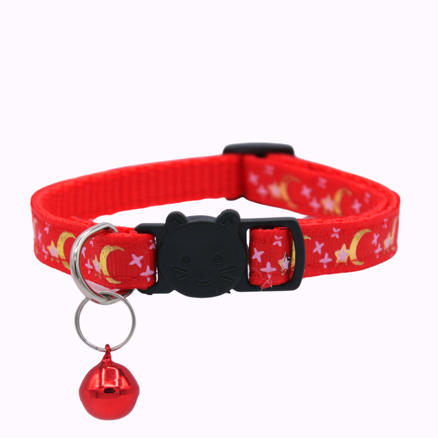 Red Celestial Nylon Cat Collar