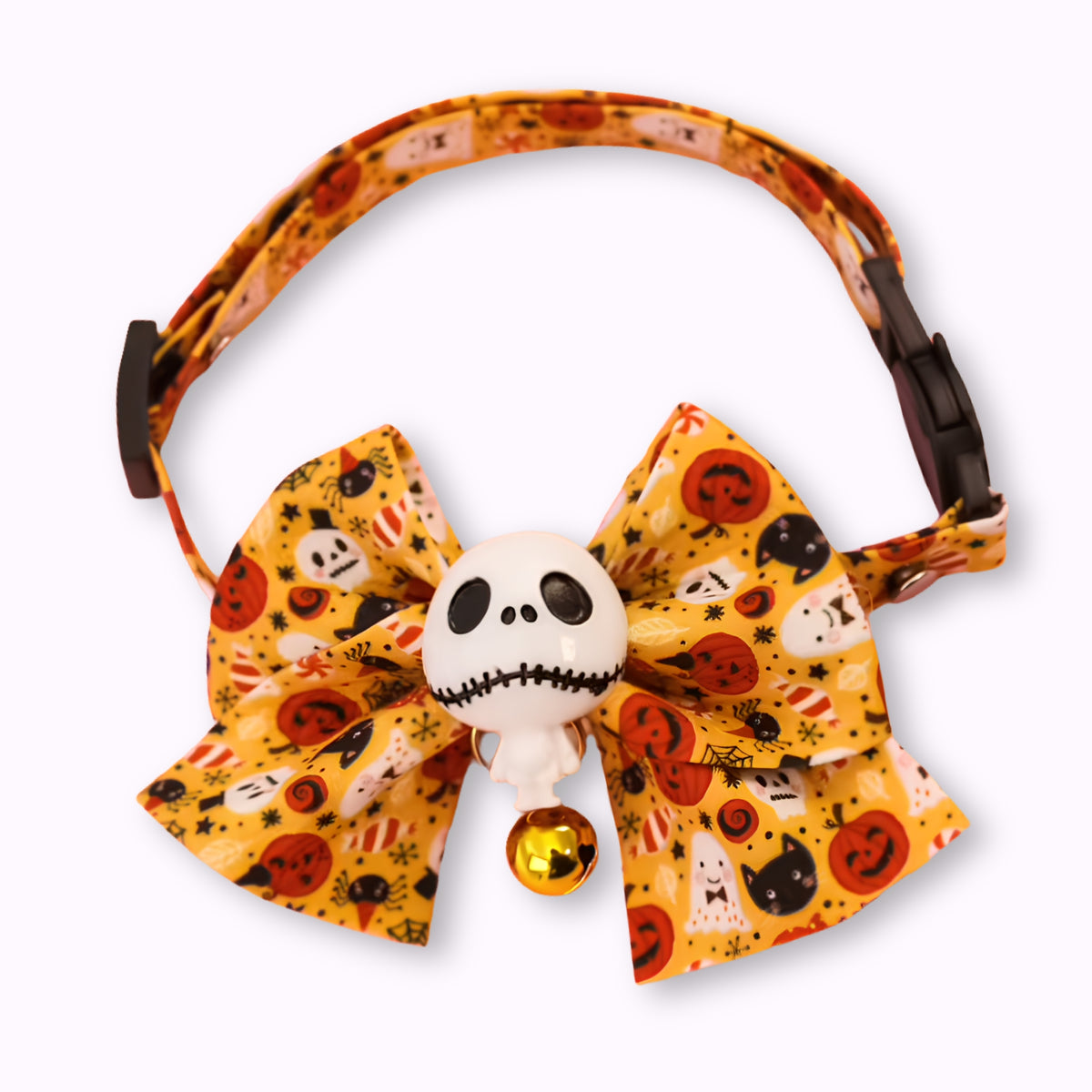 Halloween Bow Cat Collar with Charm & Bell (6 Styles)