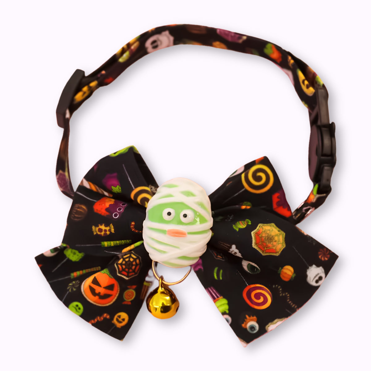 Halloween Bow Cat Collar with Charm & Bell (6 Styles)