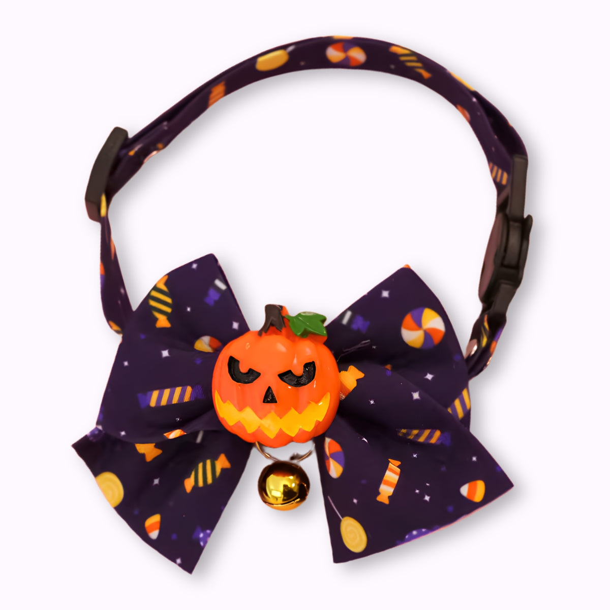 Halloween Bow Cat Collar with Charm & Bell (6 Styles)