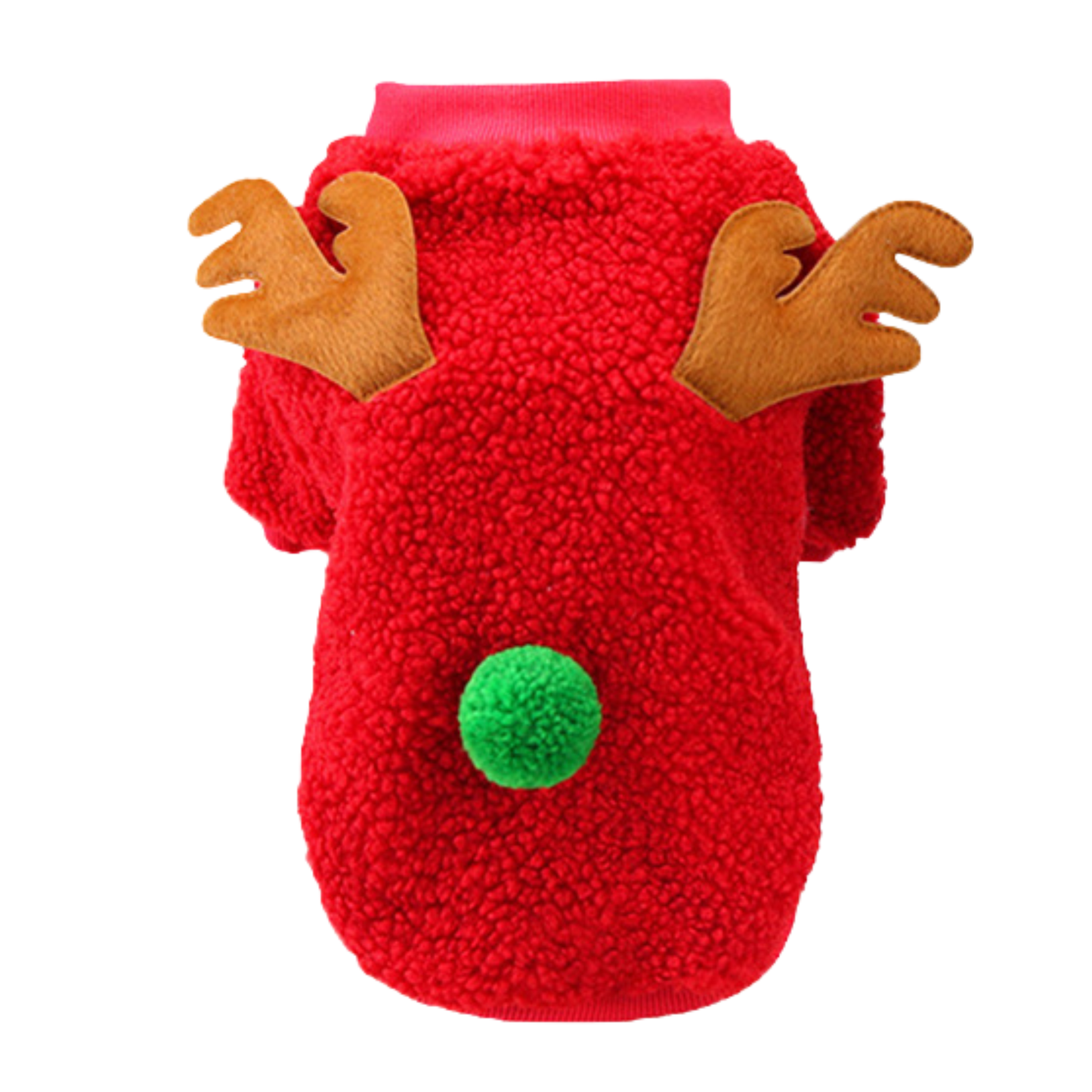 3D Reindeer Holiday Cat Sweater (Red or Green)