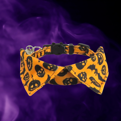 Halloween Cat Collar with Shirt Collar Design — Breakaway & Adjustable