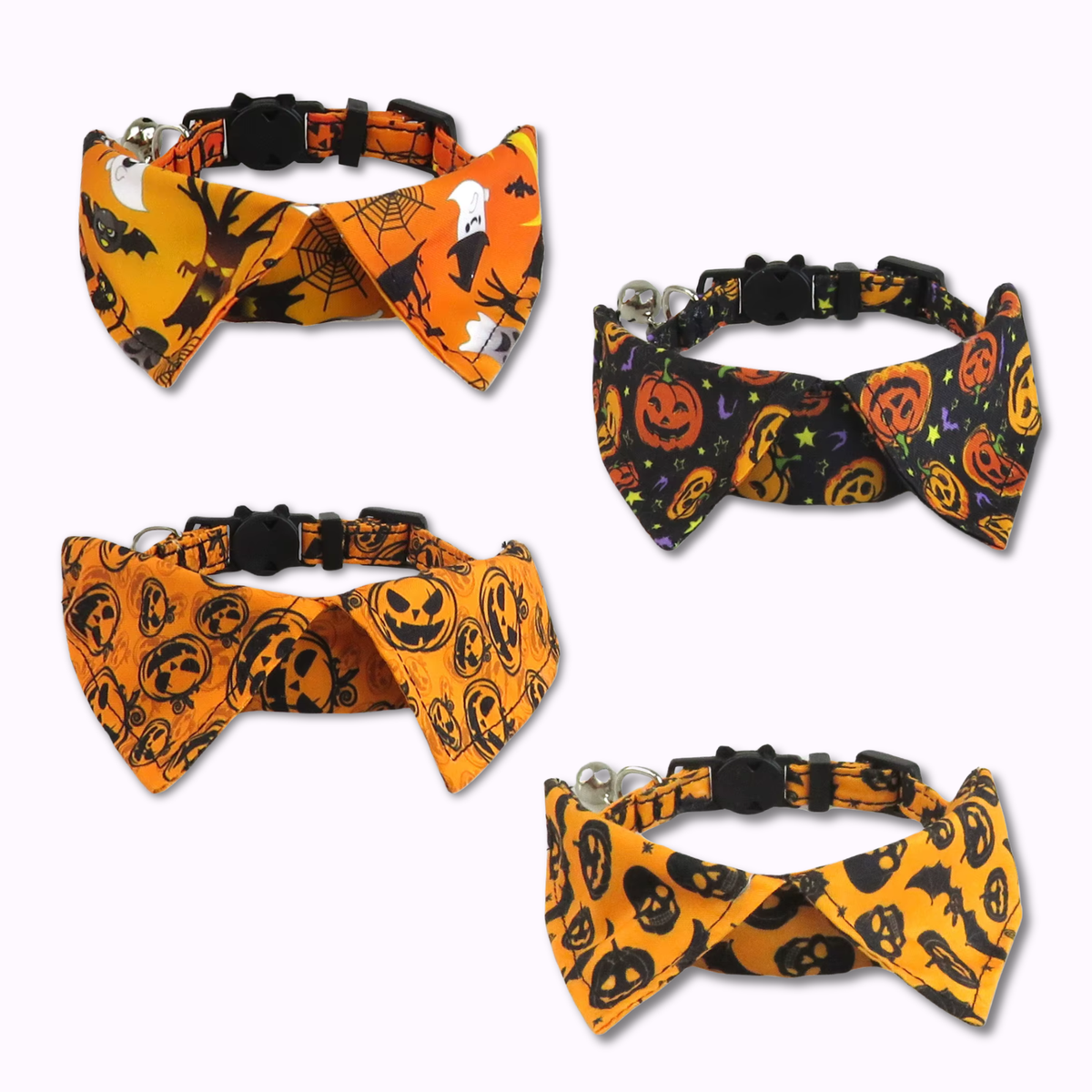 Halloween Cat Collar with Shirt Collar Design — Breakaway & Adjustable