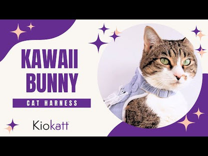 Yellow Bunny Bow Harness + Leash Set