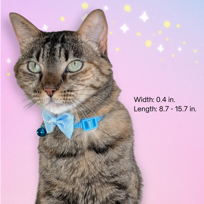Magical Guardian Cat Bow Collar – Adjustable Fashion Collar with Bell, Cute Anime-Inspired Design (Non-Breakaway)